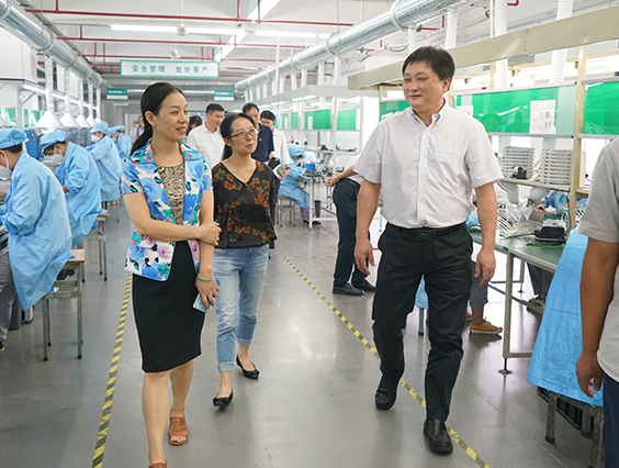 杭州市城市管理局黨組成員、副局長宋曉青一行蒞臨勇電參觀考察